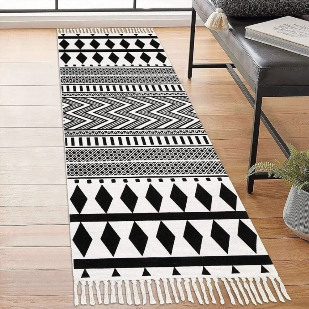 Extra Long Rug Runner Cotton Color Pattern Area 2.3'x 6'